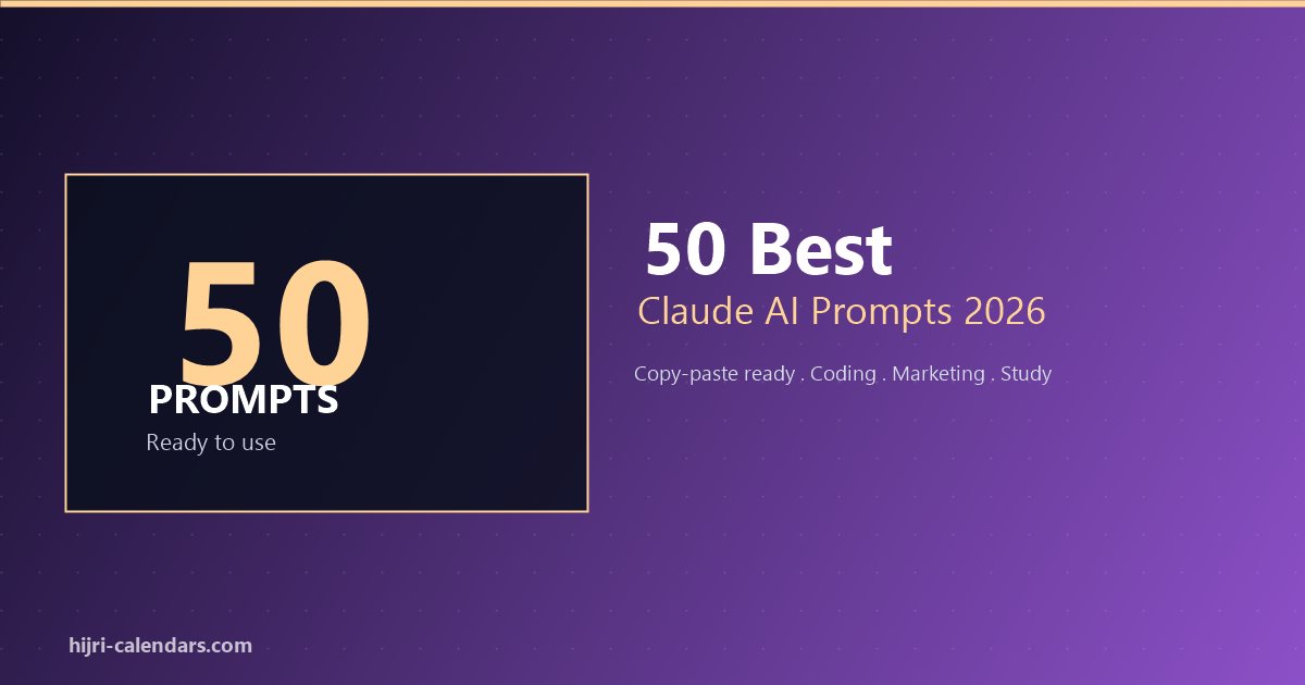 50 Best Claude AI Prompts 2026