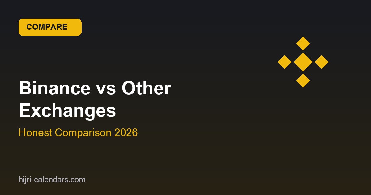 Binance مقابل المنصات الأخرى 2026 — مقارنة صادقة لاختيار الأفضل