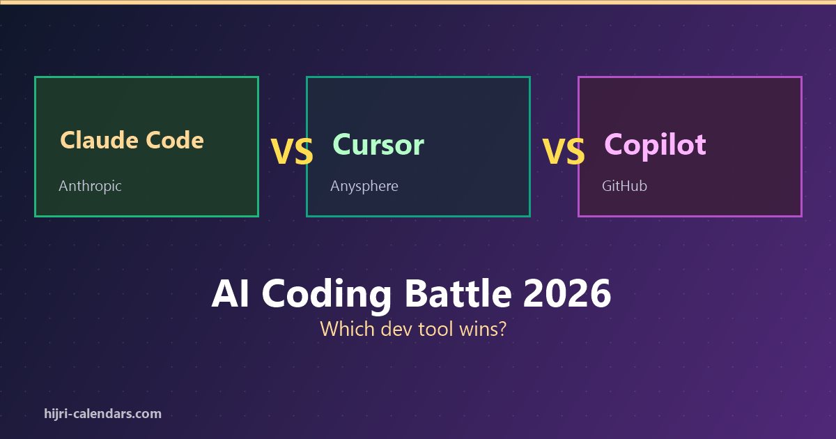 Claude Code vs Cursor vs Copilot 2026