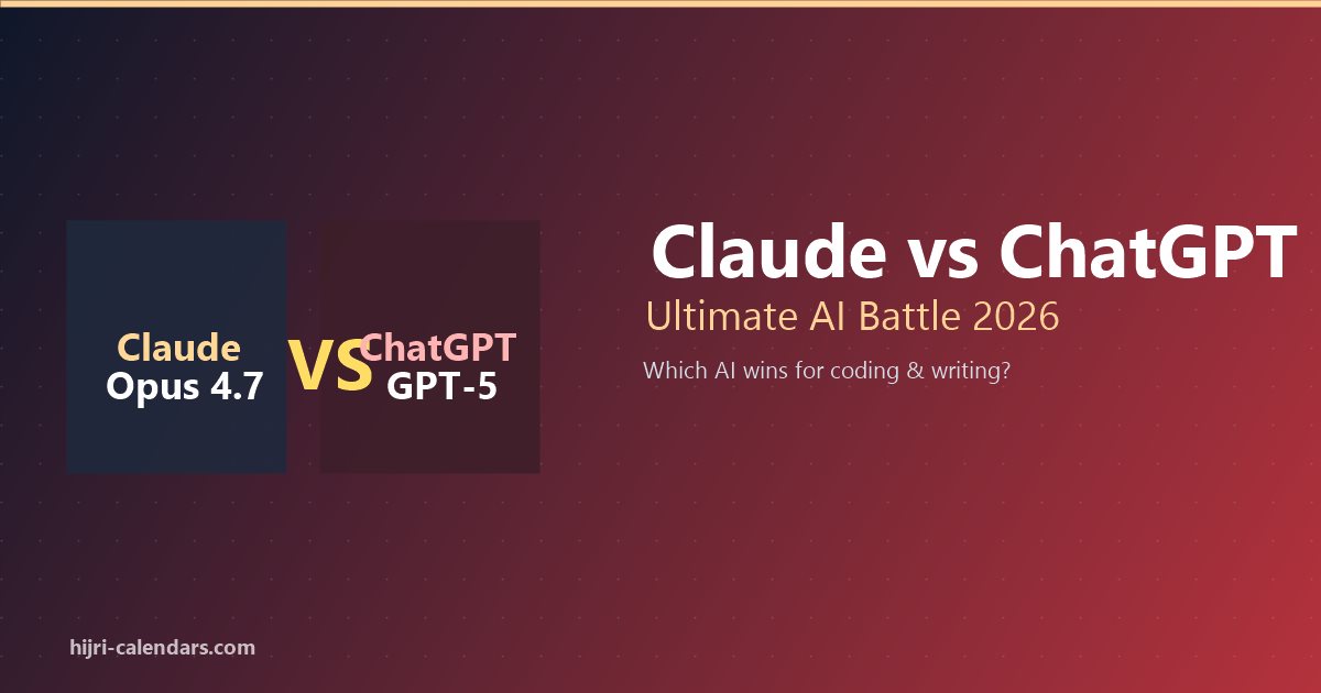 Claude vs ChatGPT 2026 Comparison