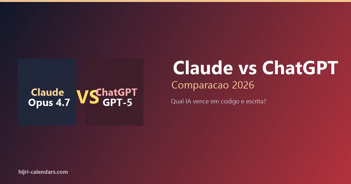Claude vs ChatGPT 2026 Português