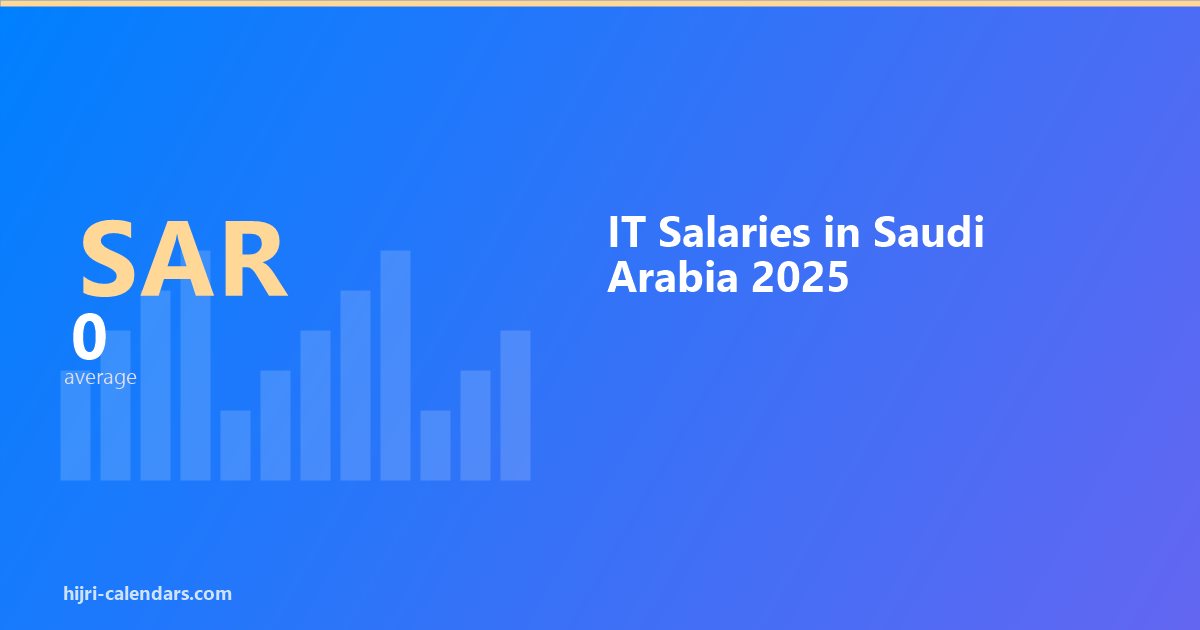 IT Salary Saudi Arabia 2026-2027