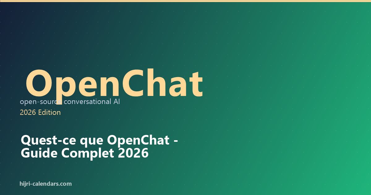 OpenChat - دليل كامل 2026 (بالفرنسية)