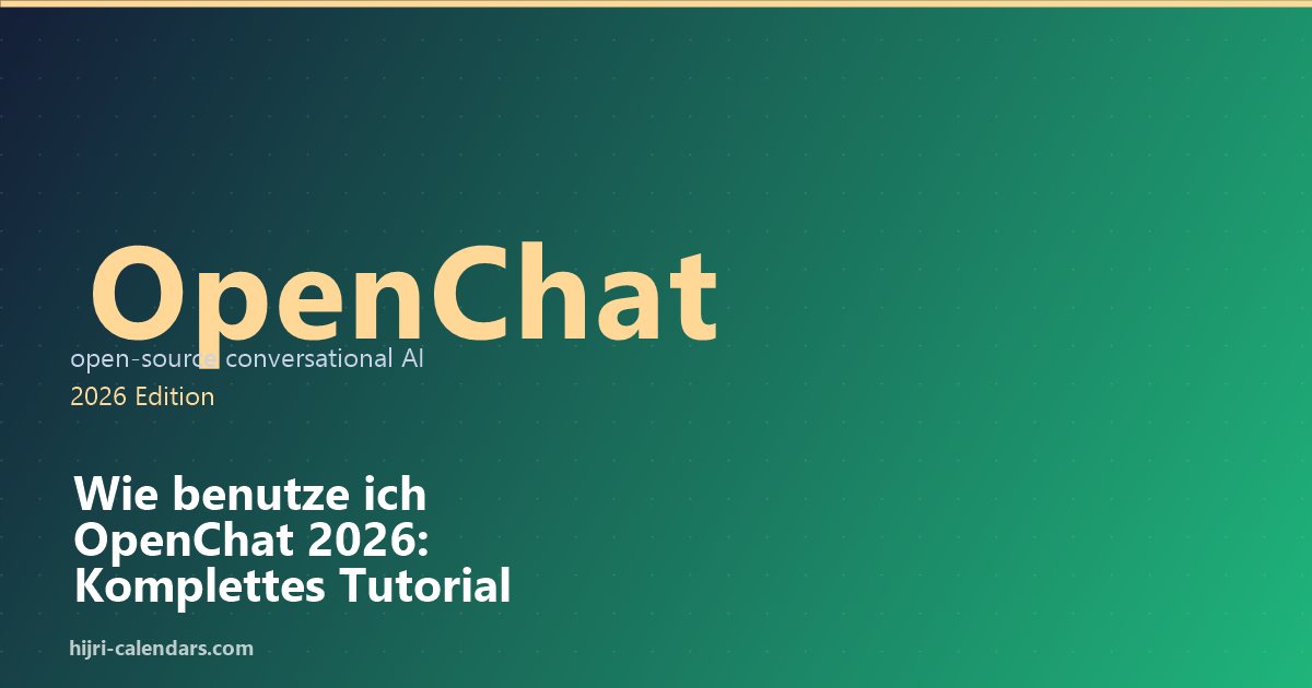 Wie benutze ich OpenChat 2026