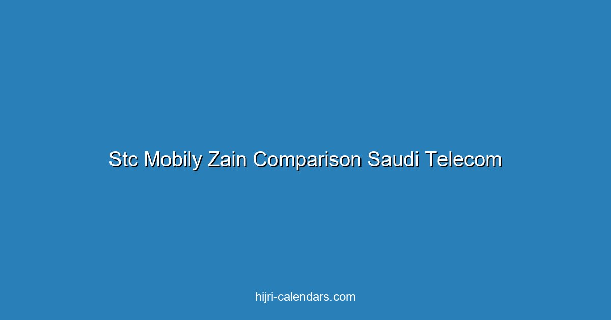 STC vs Mobily vs Zain: Best Telecom Provider in Saudi Arabia 2025